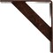 Ekena Millwork Traditional Steel Bracket, Antiqued Copper 2"W x 10"D x 10"H BKTM02X10X10TRACO - alternate 6